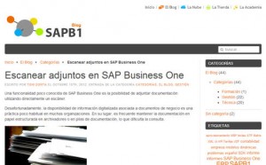 Escanear adjuntos en SAP Business One